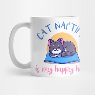 Cat Naptime Is My Happy Hour Mug